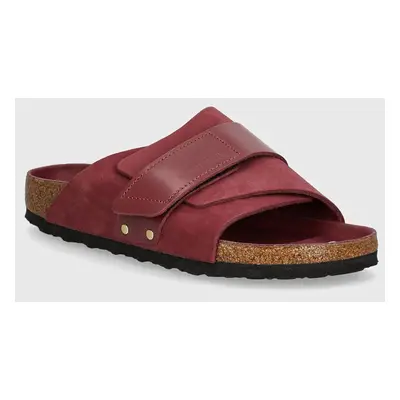 Semišové pantofle Birkenstock Kyoto dámské, růžová barva, 1028612