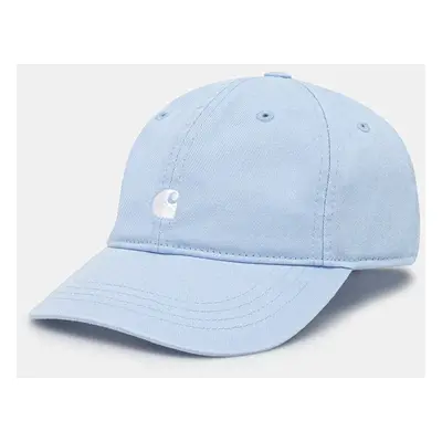 Bavlněná baseballová čepice Carhartt WIP Madison Logo Cap modrá barva, s aplikací, I034606