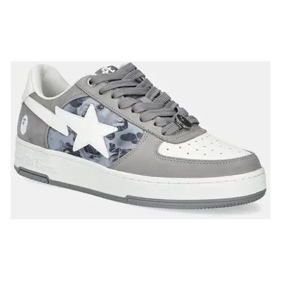 Kožené sneakers boty A Bathing Ape BAPE STA #2 M2 šedá barva, 1K80191302