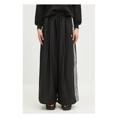 Kalhoty Y-3 3-Stripes Nylon Pants dámské, černá barva, s aplikací, JD5997