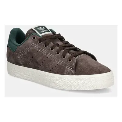 Semišové sneakers boty adidas Originals Stan Smith CS hnědá barva, ID1348