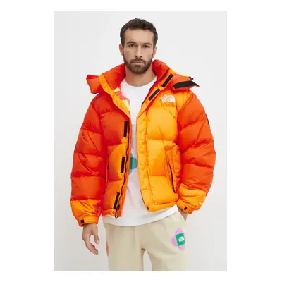 Péřová bunda The North Face TNF x Yinka Ilori oranžová barva, zimní, NF0A89GD0IH1