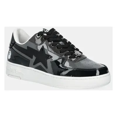 Kožené sneakers boty A Bathing Ape BAPE STA ICON M2 černá barva, 1K80191308