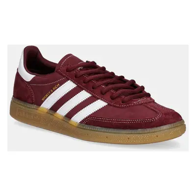 Semišové sneakers boty adidas Originals Handball Spezial x Sporty & Rich vínová barva, JP7068