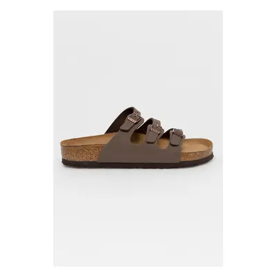 Pantofle Birkenstock Florida SFB dámské, hnědá barva, 53881