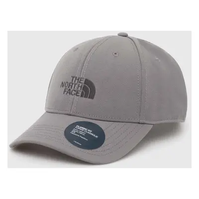 Kšiltovka The North Face Recycled 66 Classic Hat šedá barva, s aplikací, NF0A4VSVSOU1