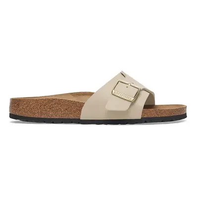 Pantofle Birkenstock Catalina Birko-Flor dámské, béžová barva, 1029245