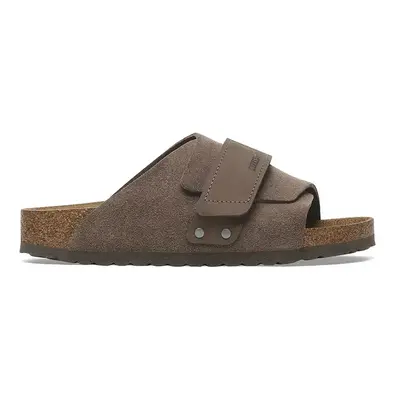 Kožené pantofle Birkenstock Kyoto zelená barva, 1029138