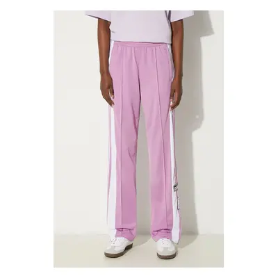 Tepláky adidas Originals Adibreak Pant fialová barva, vzorované, IY2129