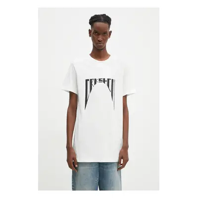 Bavlněné tričko Rick Owens Level T bílá barva, s potiskem, DU02D2250.RNEP4