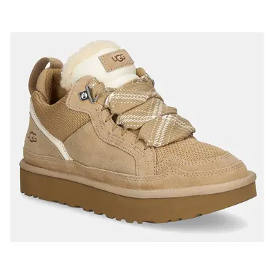 Sneakers boty UGG Lowmel béžová barva, 1144032-SAN