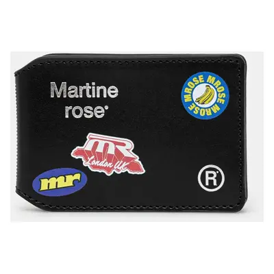 Kožené pouzdro na karty Martine Rose Oyster Card Wallet černá barva, 1150LP16030