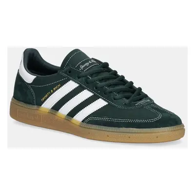 Semišové sneakers boty adidas Originals Handball Spezial x Sporty & Rich zelená barva, JP7067