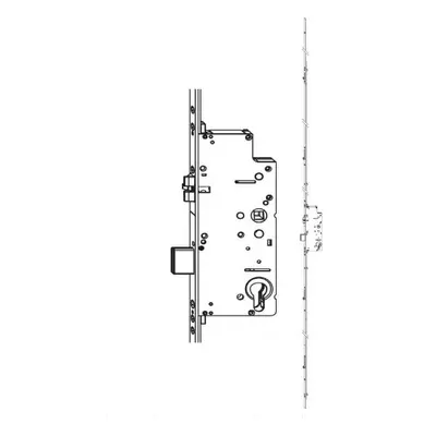 Z-TS zámek E92 PZ 4I-S DM55 VK8 F-2400X20, prodlužitelný PT