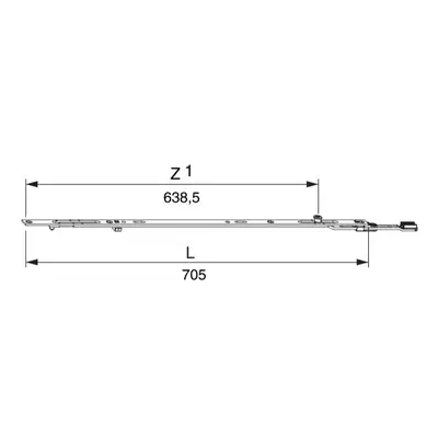 Střední závora 1500V 1I-S, MM FFM 1281-1500 1701-2200