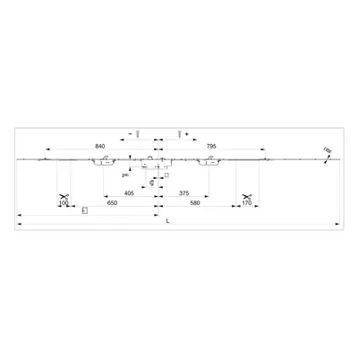 Z-TS zámek E92 DM50 PZ 2HO+2iS VK8 F-2.400X16 , prodlužitelný PT-M