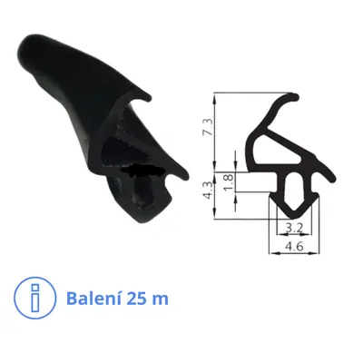 Těsnění pro profil Aluplast TS1559 - balení 25 m