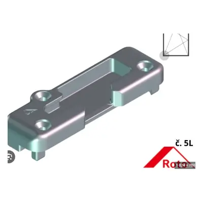 ROTO NT OS rámový uzávěr levý č. 269