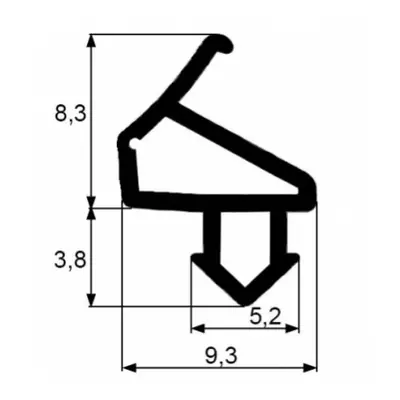 Těsnění KG-22 (TPS) ČERNÉ