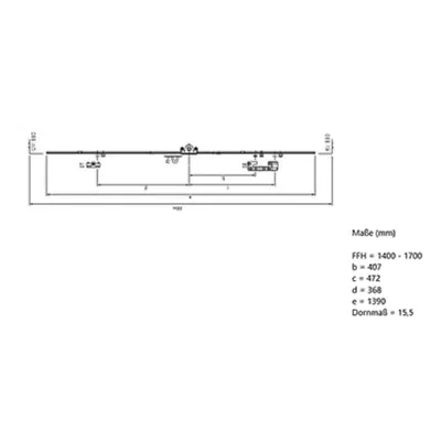 CENTRE FIXED ESPAGNOLETTE PC1