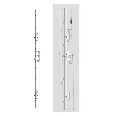 Zámek C600 - krycí lišta U6x24 45 92 8 1020 SL 776652