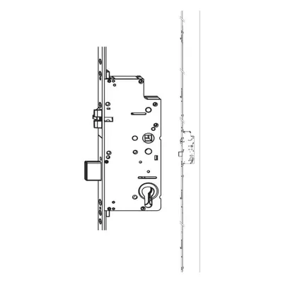 Z-TS zámek E92 PZ 4i.S. DM45 VK8 F-2.400x16, prodlužitelný PT