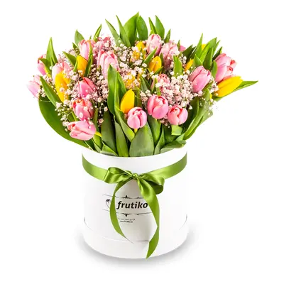 Jarní flowerbox s tulipány 40 Ks