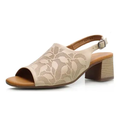 DÁMSKÉ SANDÁLY QUO VADIS 011 467 BEIGE BÉŽOVÁ