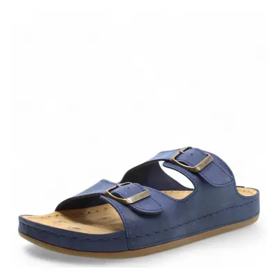 DÁMSKÉ PANTOFLE MEDILINE S182.002 NAVY MODRÁ