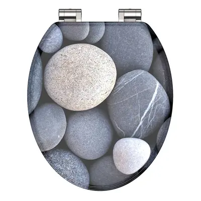 Eisl Sanitär WC prkénko MDF Soft Close Grey Stones 80130