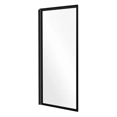 Besco Vanová zástěna ENZO BLACK 70140 (70x140 cm | Transparent)