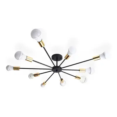 Toolight Lampa Spider 10 černé zlato APP503-10C