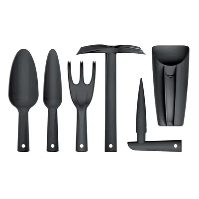 Prosperplast Sada ručního nářadí RESPANA GARDENING TOOLS SET černá, 6 ks Barva: Černá, Počet kus