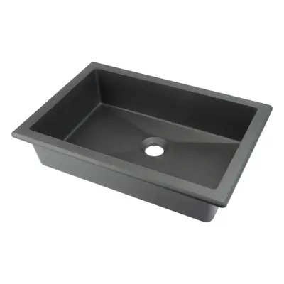 Deante Zápustné/pod deskové umyvadlo Correo 50x35 cm - CQR TU5U, granit, antracit metalic