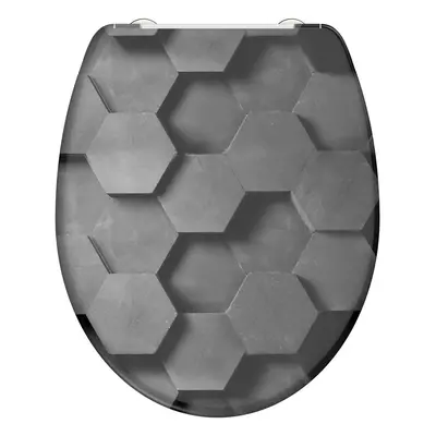 Eisl Sanitär WC prkénko Duroplast Soft Close Hexagons 82392