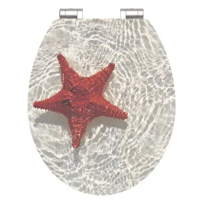 Eisl Sanitär WC prkénko MDF Soft Close Red Starfish High Gloss 80541