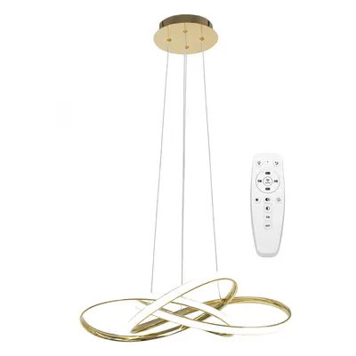 Toolight Moderní stropní svítidlo LED + PILOT APP815-CP Node Gold