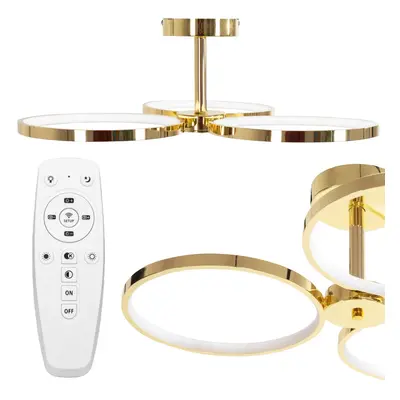 Toolight LED závěsné stropní svítidlo APP993-c Gold + dálkové ovládání