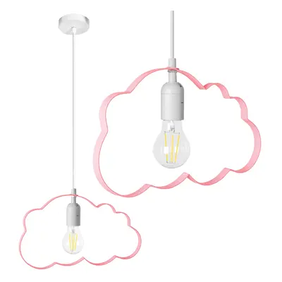 Toolight Závěsná lampa Cloud světle růžová