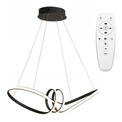 Toolight Moderní stropní svítidlo LED + dálkové ovládání APP823-CP Black