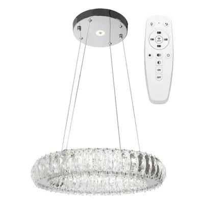 Toolight Stropní svítidlo Crystal LED APP1040-CP + dálkové ovládání