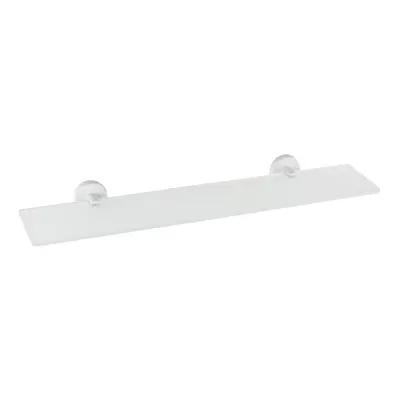 Bemeta Design WHITE: Polička skleněná, 600 mm - 104102044