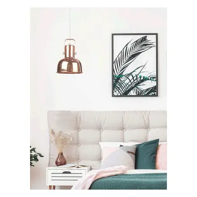 Kondela Visící lampa v retro stylu, kov, rose gold, AVIER TYP 3