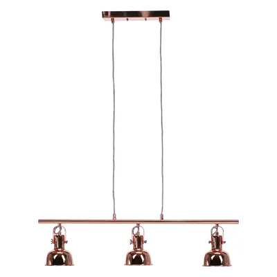 Kondela Visící lampa v retro stylu, kov, rose gold, AVIER TYP 4