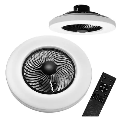 Toolight Stropní osvětlení s ventilátorem Černé APP1552-C