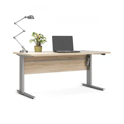 Tvilum Výškově nastavitelný psací stůl Office 80400/318 dub sonoma/silver grey