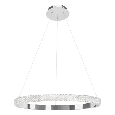 Toolight Závěsné designové osvětlení CRYSTAL LED + dálkové ovládání APP1511-CP Chrom