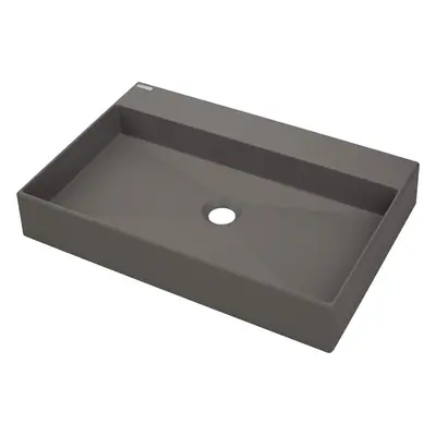 Deante Umyvadlo na desku Correo 60x40 cm granit - CQR TU6S, granit, antracit metalic