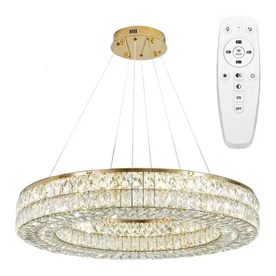 Toolight Designové LED osvětlení Crystal + dálkové ovládání LED APP1568-CP Gold 60cm