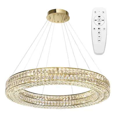 Toolight Designové LED osvětlení Crystal + dálkové ovládání LED APP1569-CP Gold 80cm